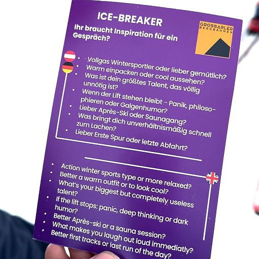 Flyer mit Ice-Breaker