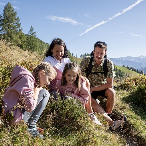 Familie beim Pause machen