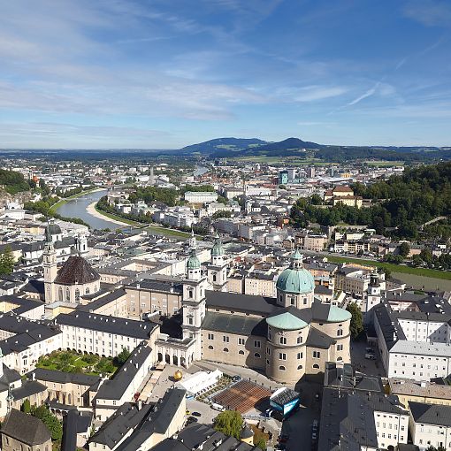 Stadt Salzburg im Sommer