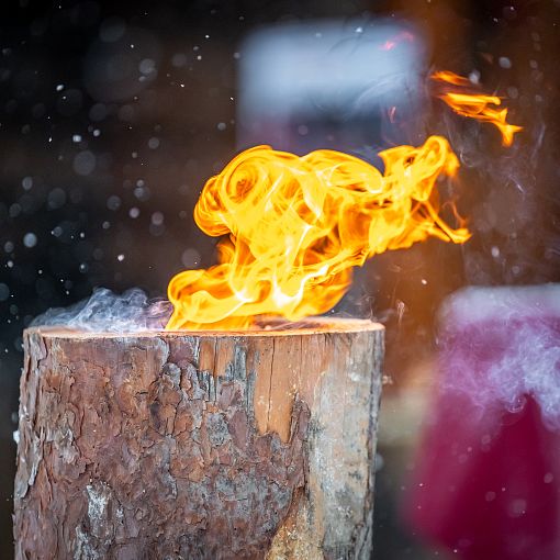 Salzburger Bergadvent Feuerstelle