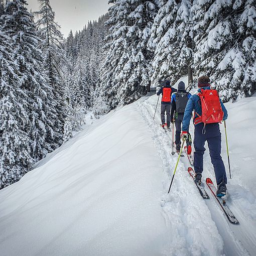 Skitourengeher zum Filzmooshörndl