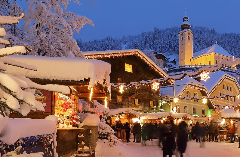 Salzburger Bergadvent bei Schneefall