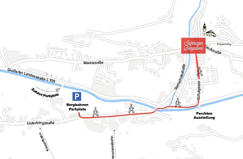 Anreise Salzburger Bergadvent Parkmöglichkeit