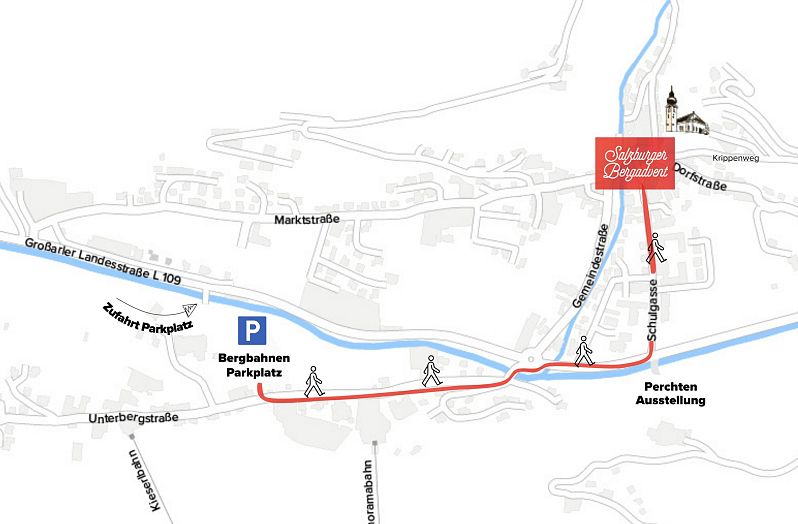 Anreise Salzburger Bergadvent Parkmöglichkeit