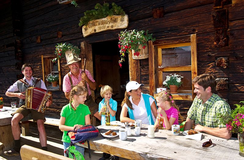 Familienwanderung zur Unterwandalm