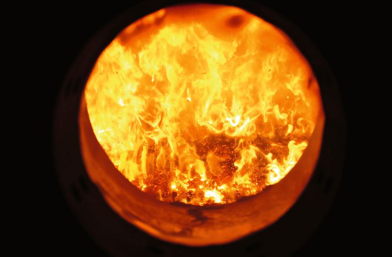 Fernheizwerk Brennofen