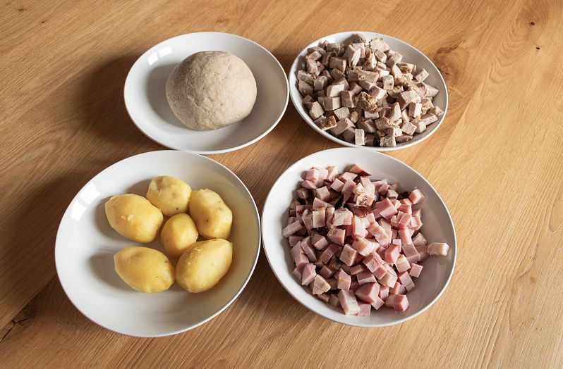 Kaspressknödel anbraten