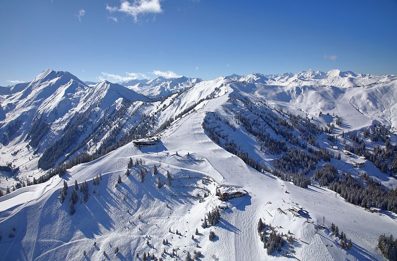 Flugaufnahme Skigebiet Großarltal-Dorfgastein