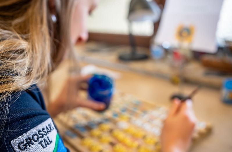 Wandernadeln Großarltal bemalen