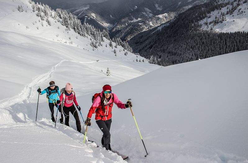 Skitour durch den Tiefschnee