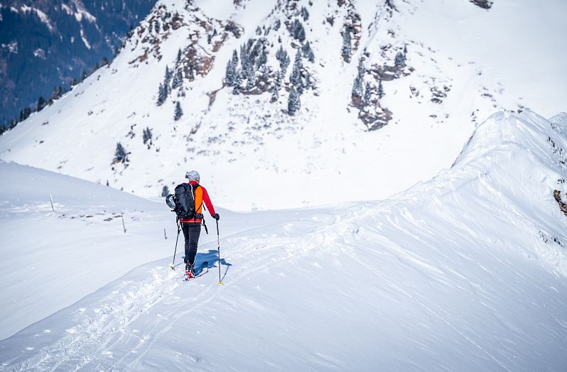 Gruppe von Skitourengehern