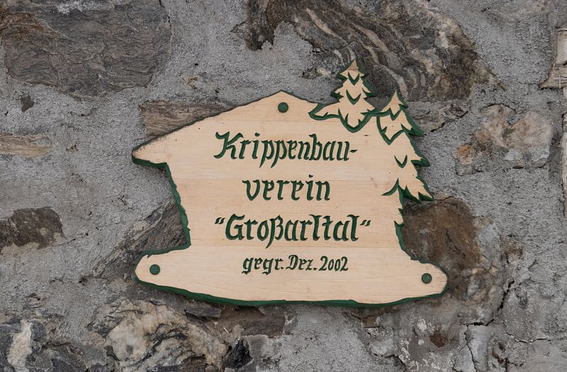 Tafel Krippenbauverein Großarltal