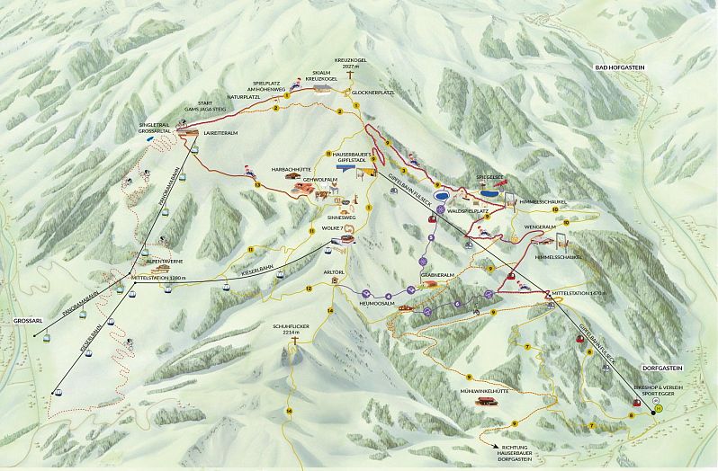Übersichtskarte Erlebnisberg